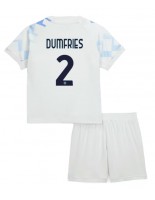 Inter Milan Denzel Dumfries #2 Bortedraktsett Barn 2025-26 Korte ermer (+ bukser)